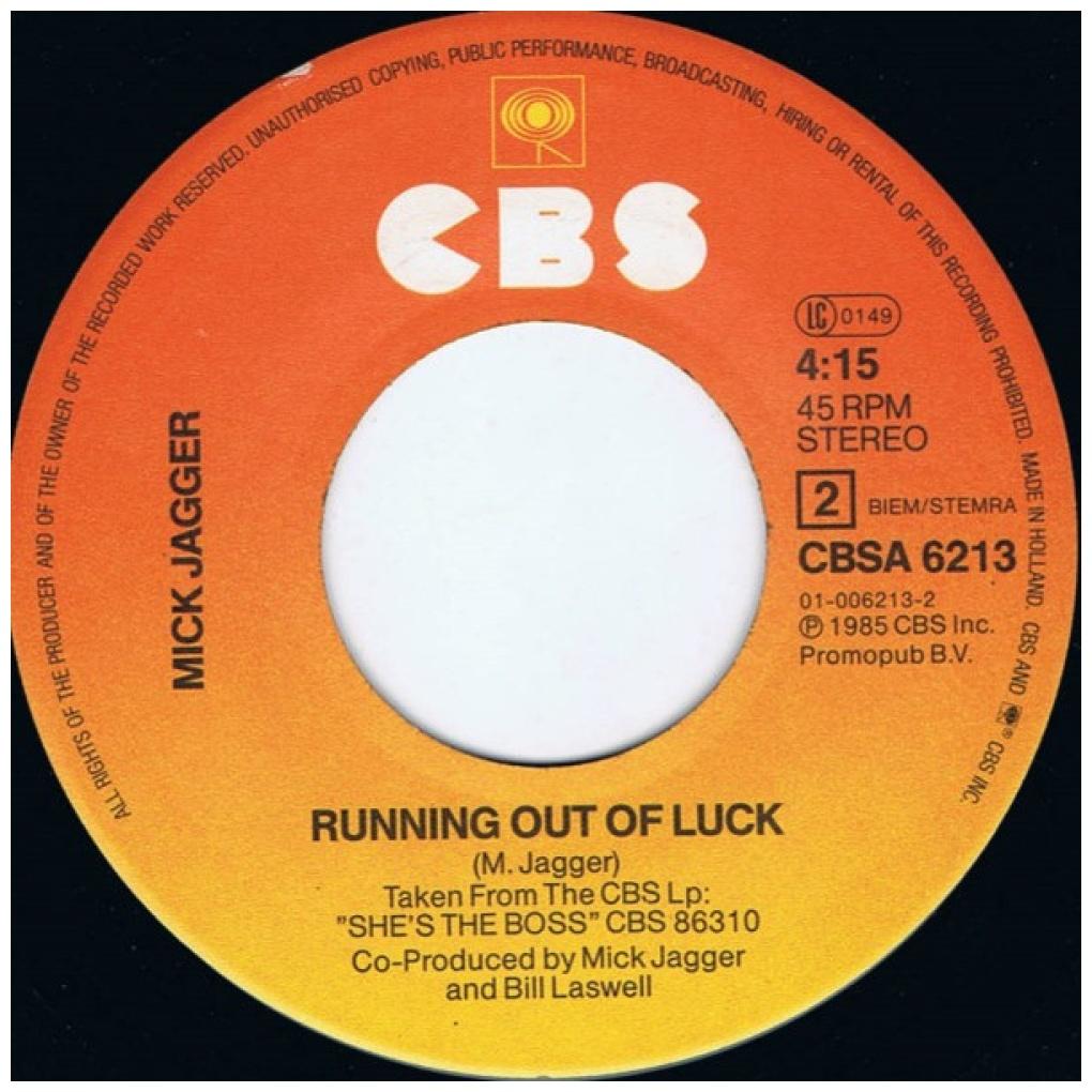 MICK JAGGER - LUCKY IN LOVE | 7" SINGLE USADO