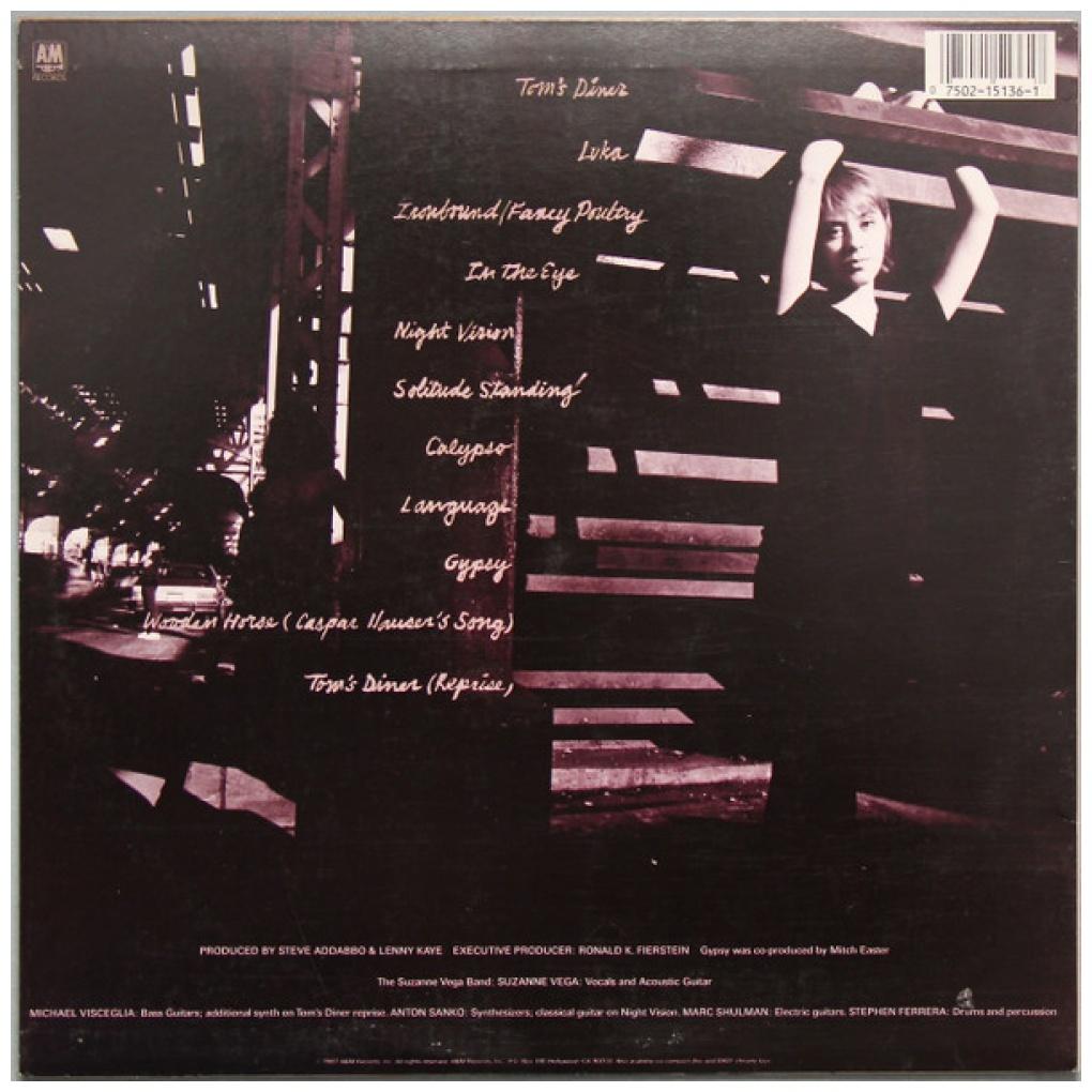 SUZANNE VEGA - SOLITUDE STANDING | VINILO USADO