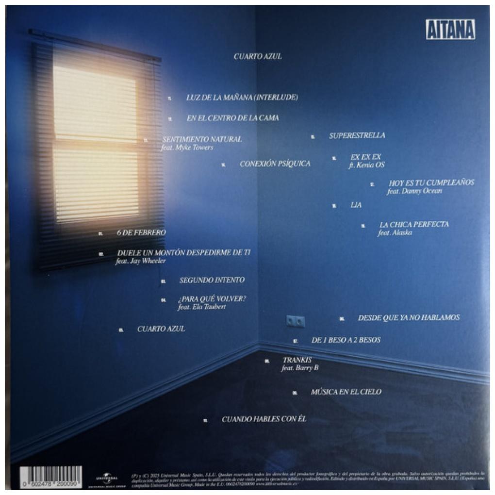 AITANA - CUARTO AZUL (BLUE VINYL)) | VINILO