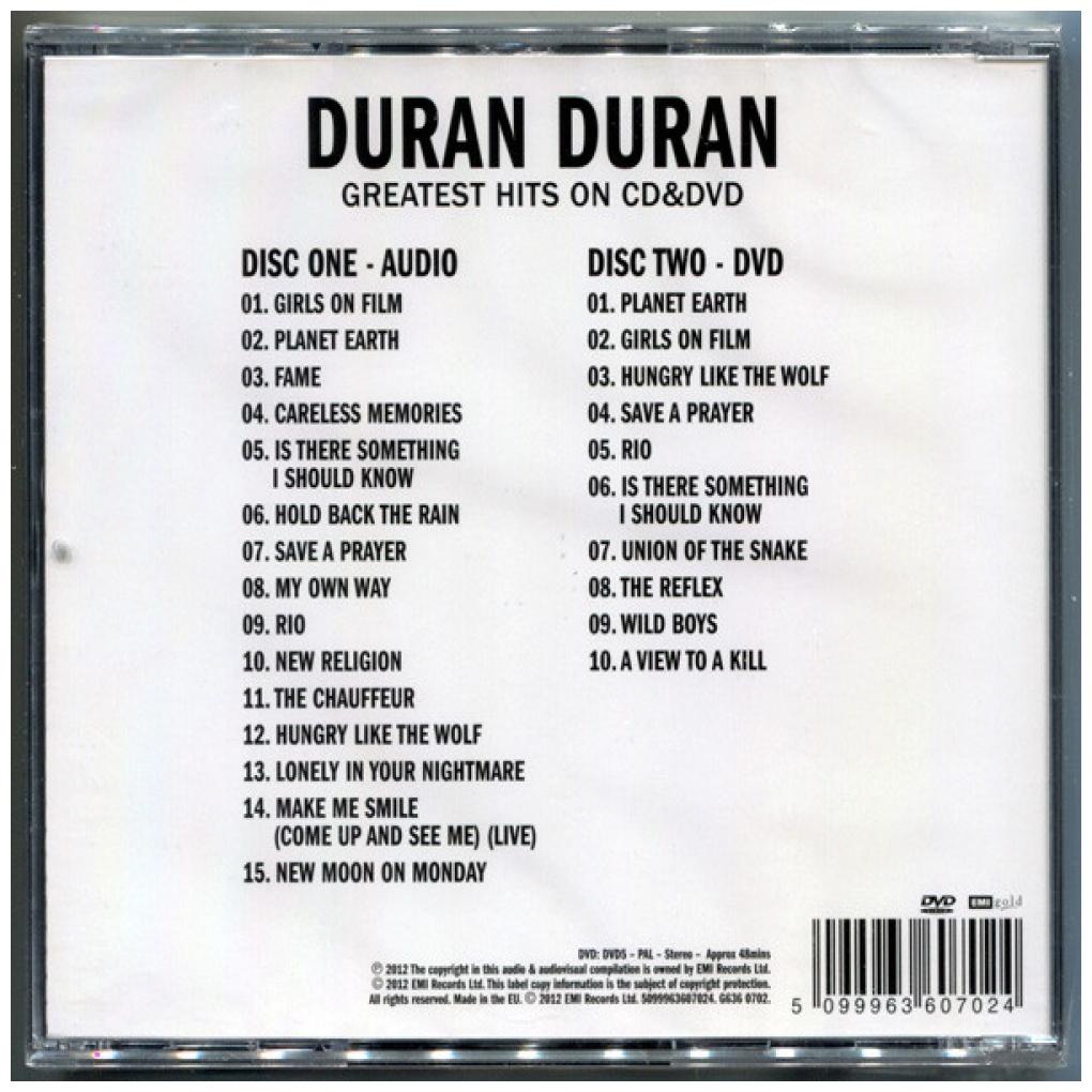 DURAN DURAN - GREATEST HITS (CD+DVD) | CD