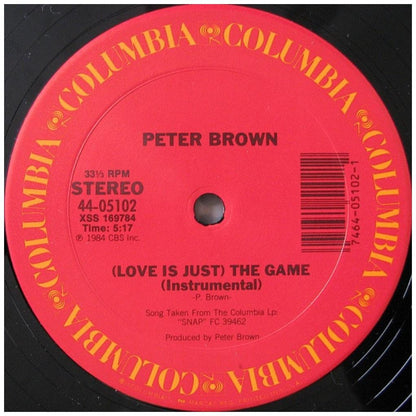 PETER BROWN - (LOVE IS JUST) THE GAME | 12'' MAXI SINGLE  USADO