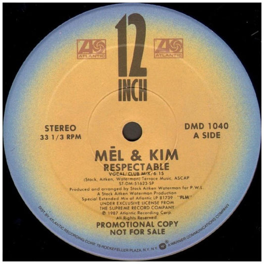 MEL & KIM - RESPECTABLE | 12" MAXI SINGLE VINILO USADO