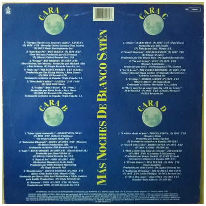 MAS NOCHES DE BLANCO SATÉN - LAS 24 MEJORES BALADAS DE SIEMPRE - VARIOS ARTISTAS (2LP) | VINILO USADO