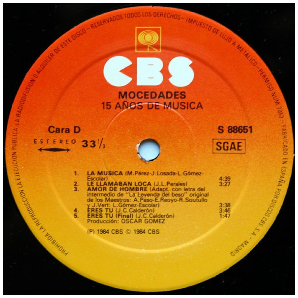 MOCEDADES - 15 AÑOS DE MUSICA (2LP) | VINILO USADO
