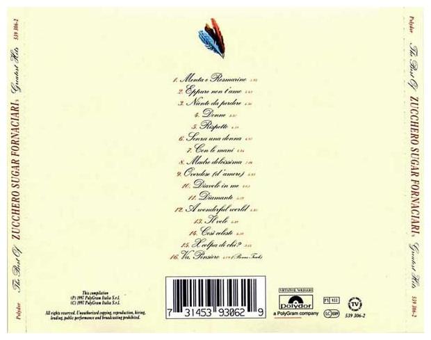 ZUCCHERO FORNACIARI  - THE BEST OF | CD