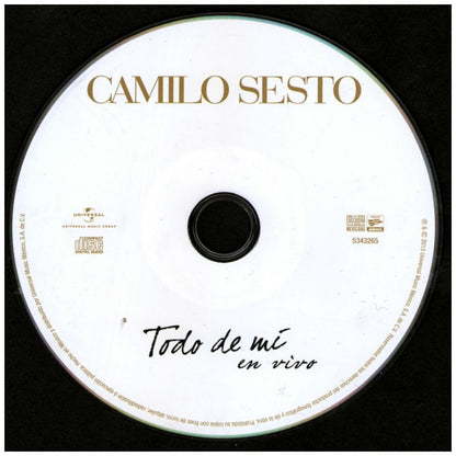 CAMILO SESTO - TODO DE MI EN VIVO (CD+DVD) | CD