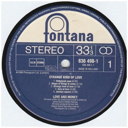 LOVE AND MONEY - STRANGE KING OF LOVE | VINILO USADO