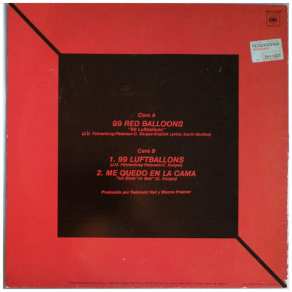 NENA - 99 RED BALLOONS/99 LUFTBALLONS | 12'' MAXI SINGLE USADO