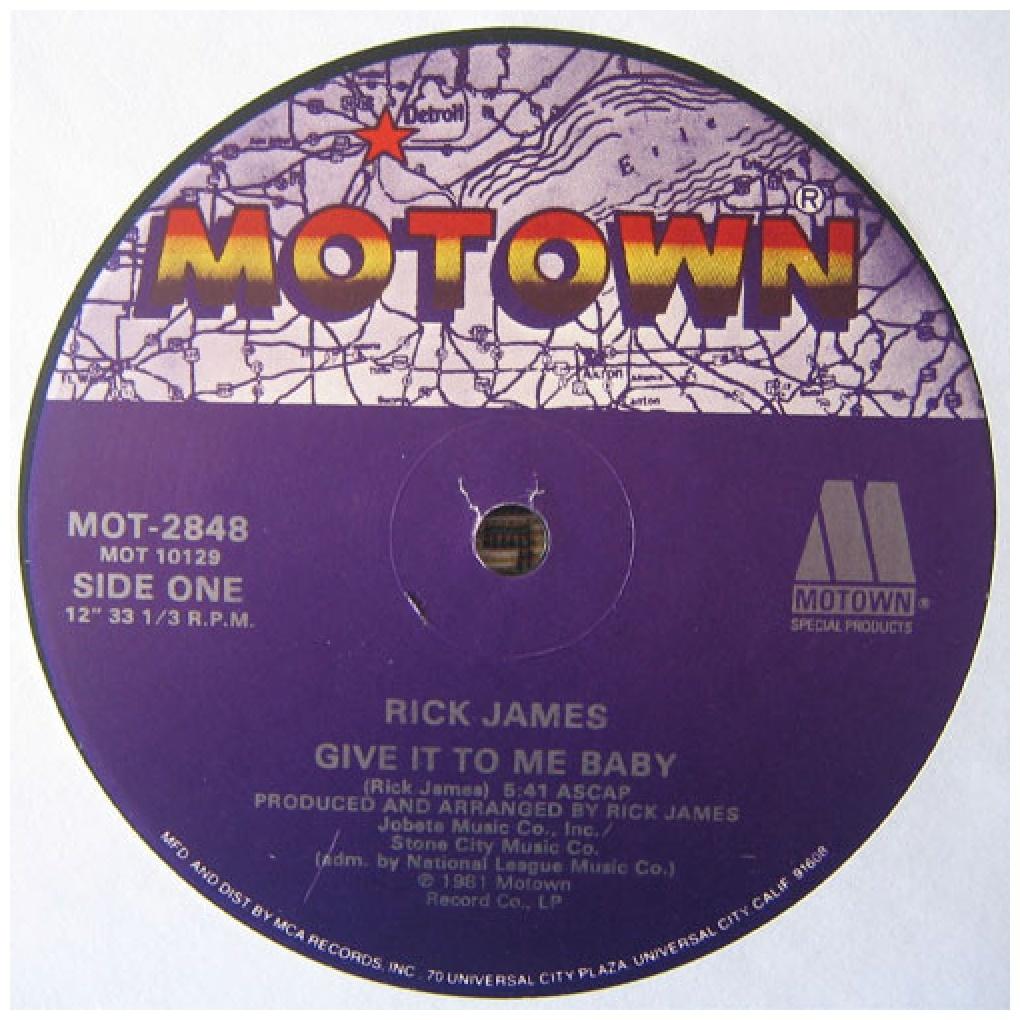 RICK JAMES - GIVE IT TO ME BABY | 12'' MAXI SINGLE USADO