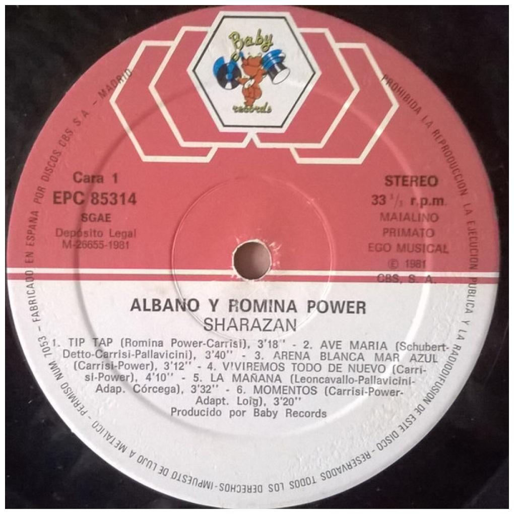ALBANO Y ROMINA POWER - SHARAZAN: CANTAN EN ESPAÑOL | VINILO USADO