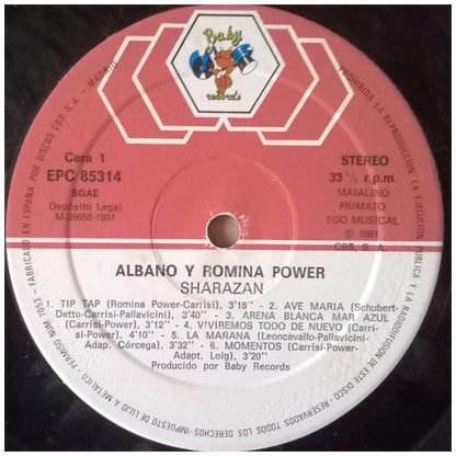 ALBANO Y ROMINA POWER - SHARAZAN: CANTAN EN ESPAÑOL | VINILO USADO