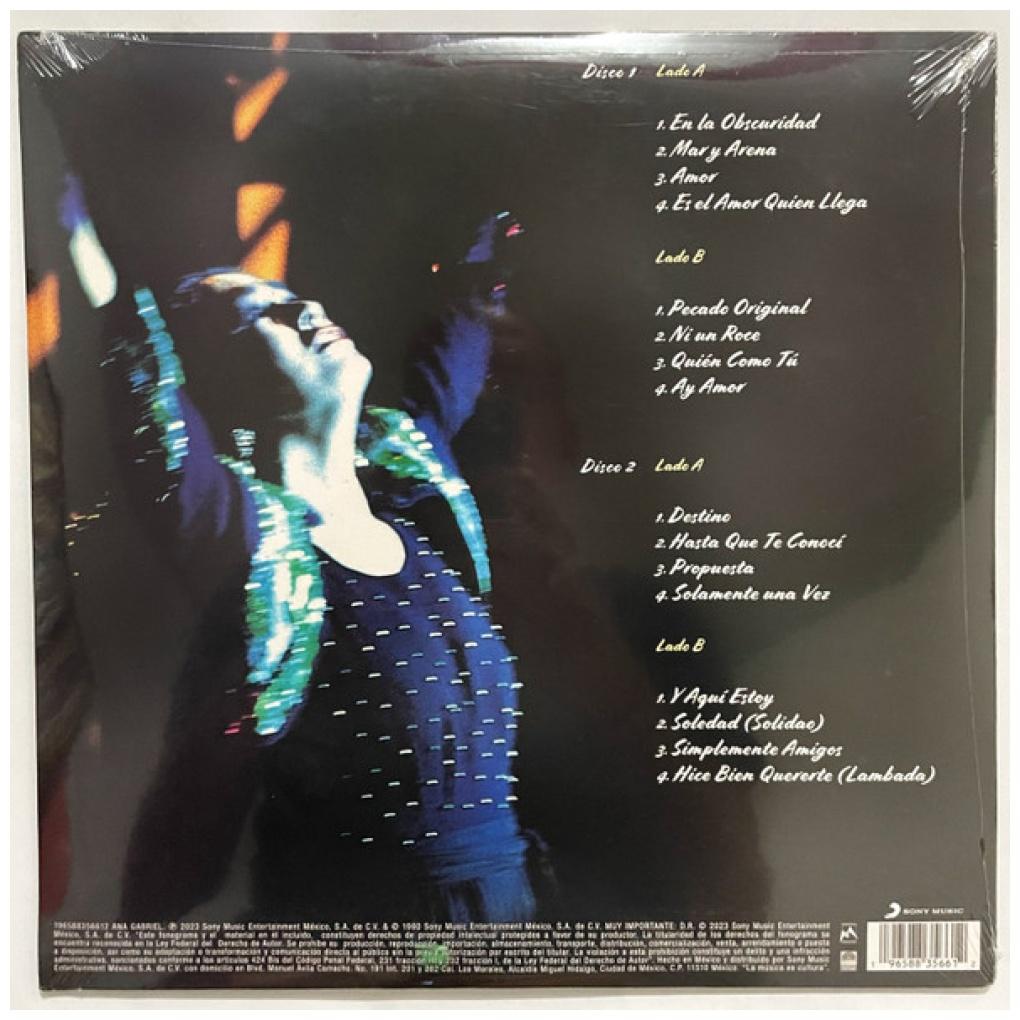 ANA GABRIEL  - EN VIVO (2LP) (VINILO PURPURA) | VINILO