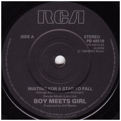 BOYS MEETS GIRL - WAITING FOR A STAR TO FALL | 7" SINGLE USADO