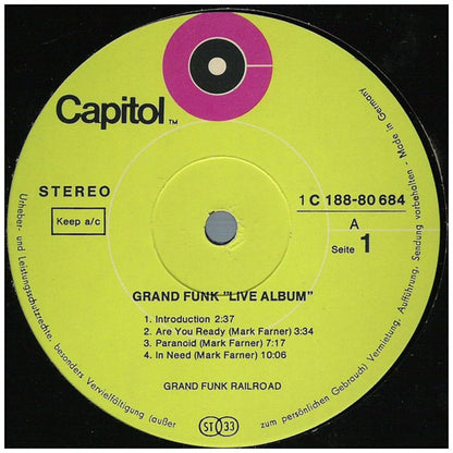 GRAND FUNK - LIVE ALBUM (2LP) | VINILO USADO