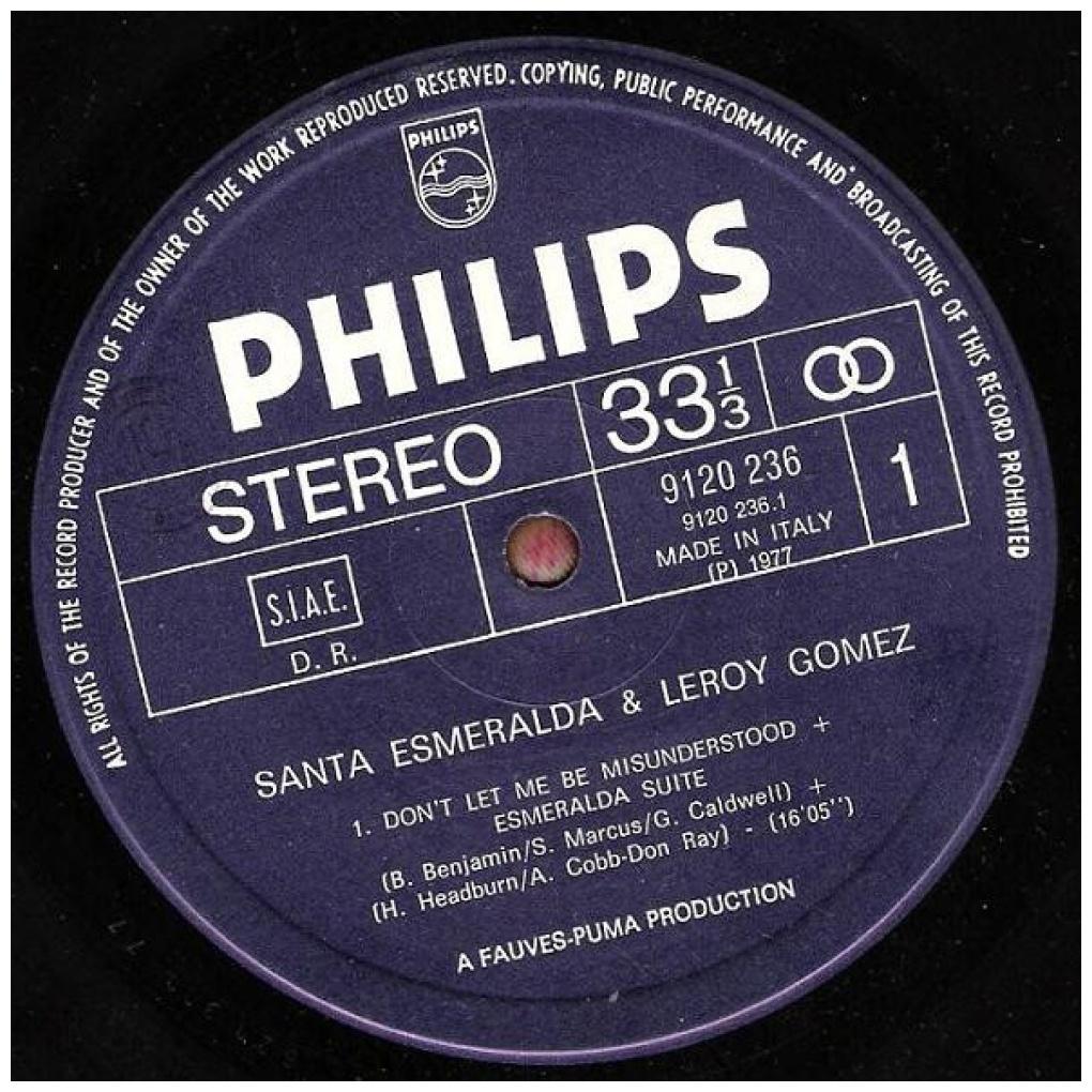SANTA ESPERALDA ft. LEROY GOMEZ - DON'T LET ME BE MISUNDERSTOOD | VINILO USADO