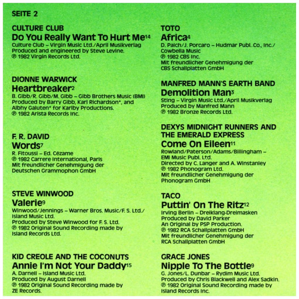 HITS INTERNATIONAL - AUF SUPER 20 | VINILO USADO