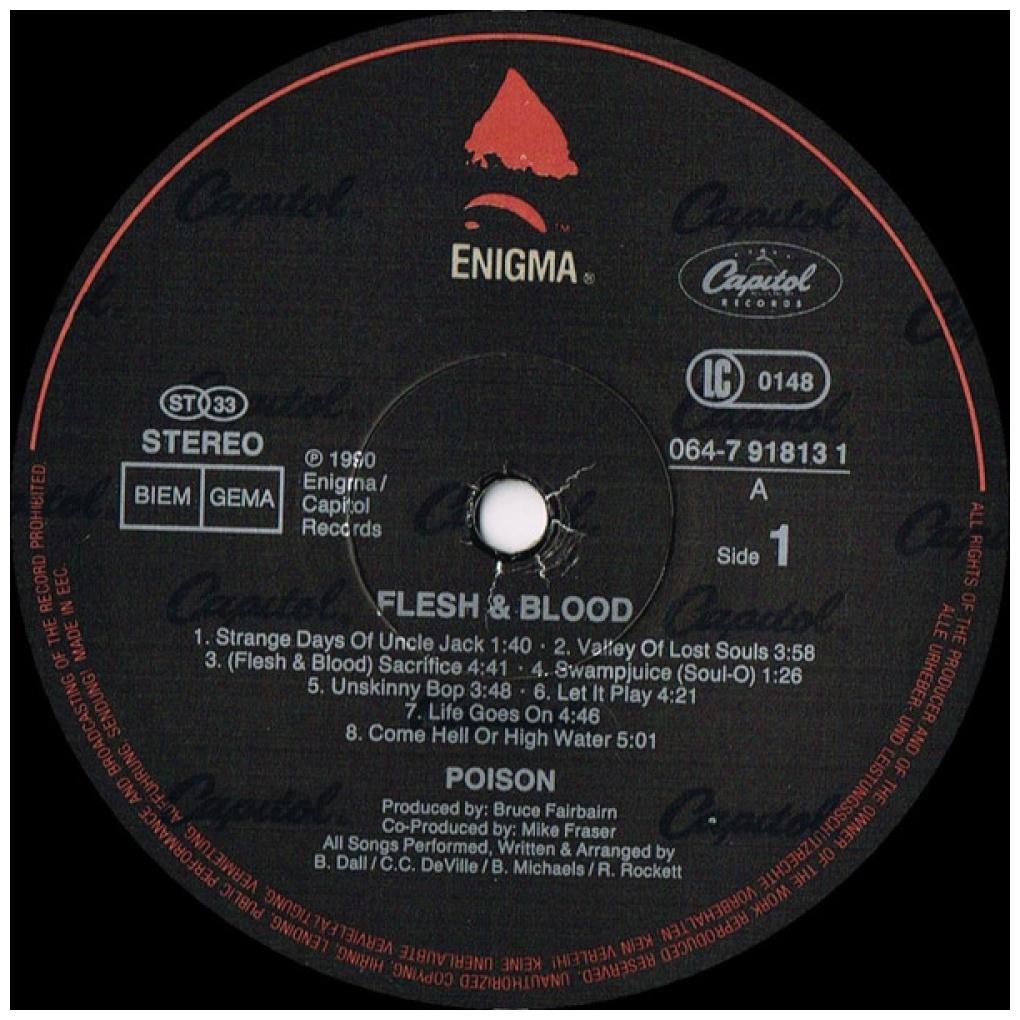 POISON - FLESH & BLOOD | VINILO USADO