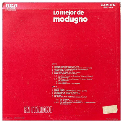 DOMENICO MODUGNO - LO MEJOR EN ITALIANO | VINILO USADO