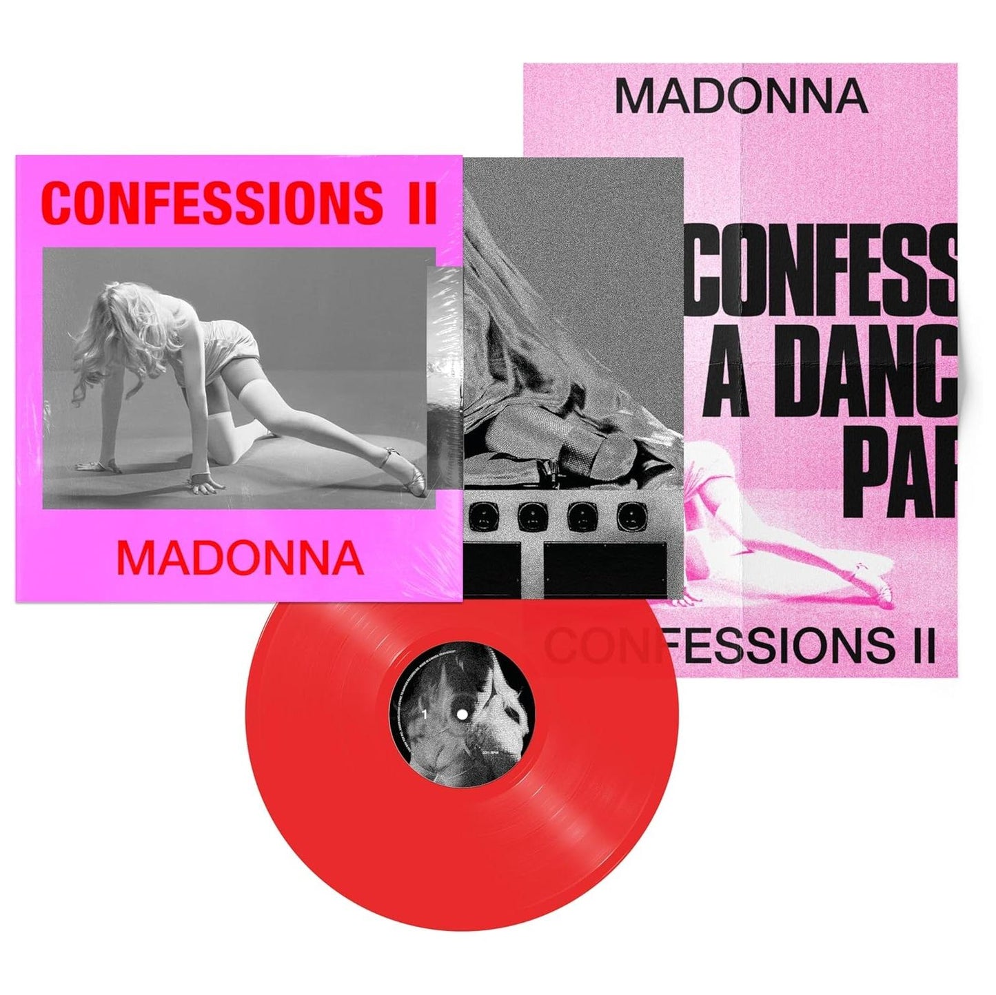 (PREVENTA) MADONNA - CONFESSION II (Clear Red Vinyl + Poster) | VINILO