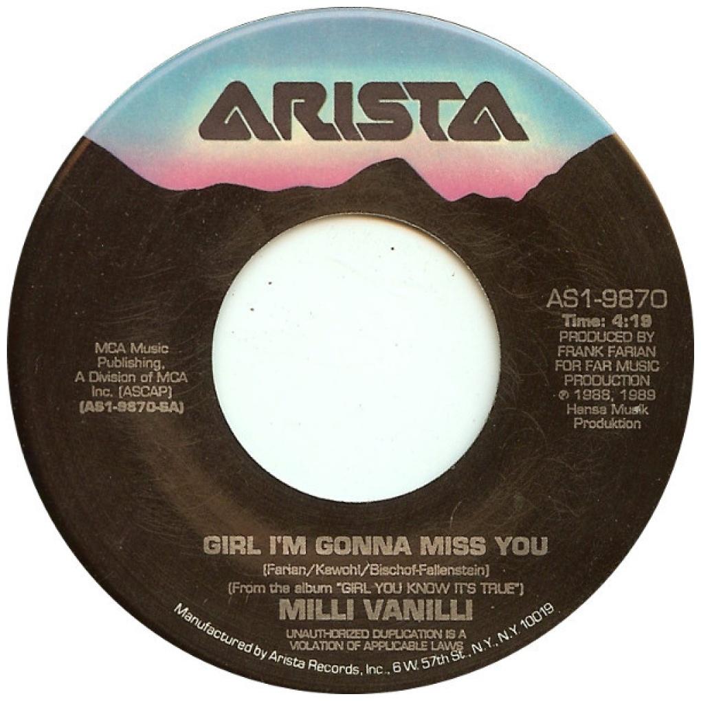 MILLI VANILLI - GIRL I'M GONNA MISS YOU/ALL OR NOTHING | 7" SINGLE USADO