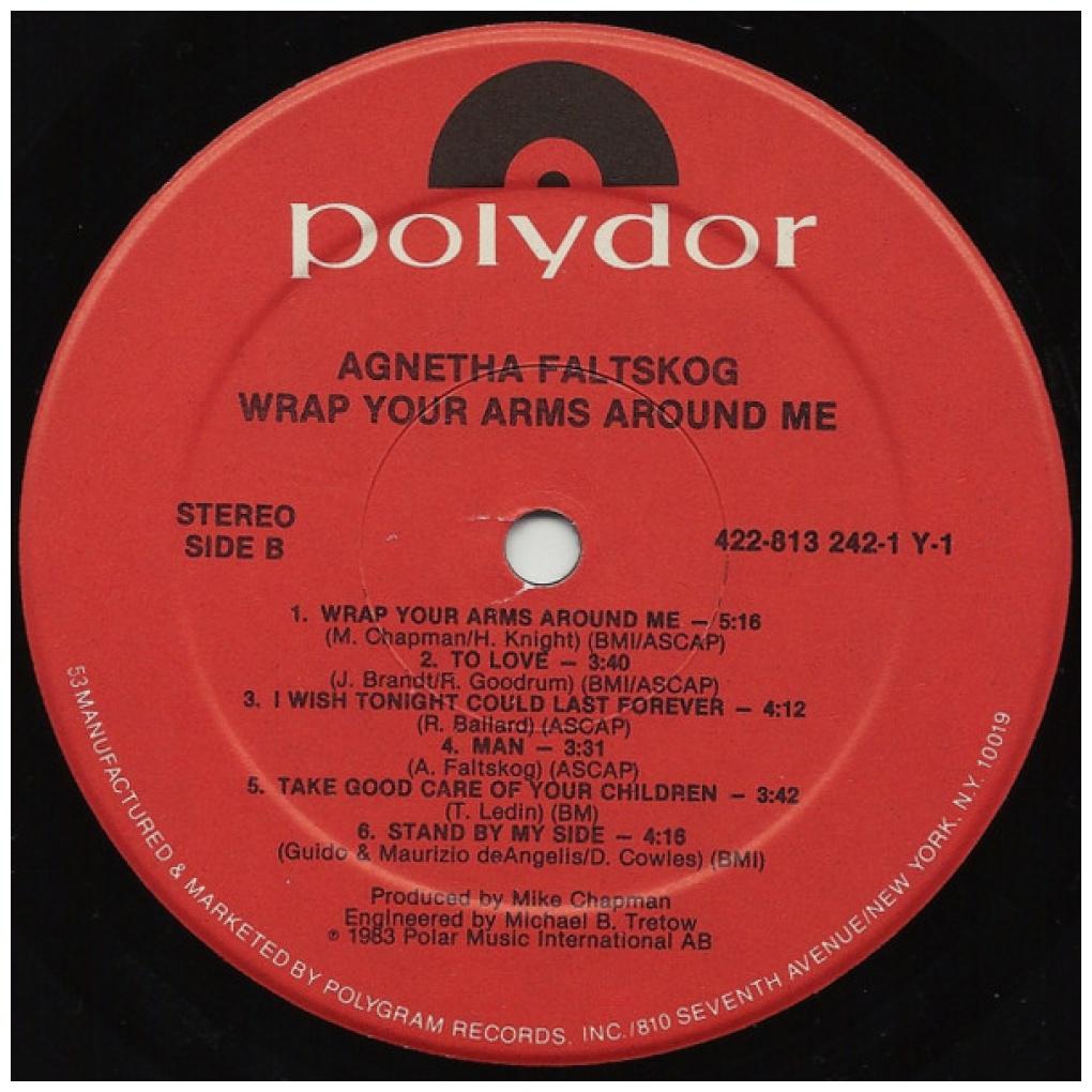 AGNETTA FALTSKOG - WRAP YOURS ARMS AROUND ME (VDE-NUEVO/SELLADO) | VINILO USADO