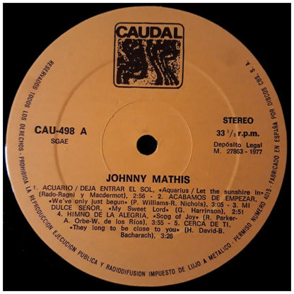 JOHNNY MATIS - JOHNNY MATIS | VINILO USADO