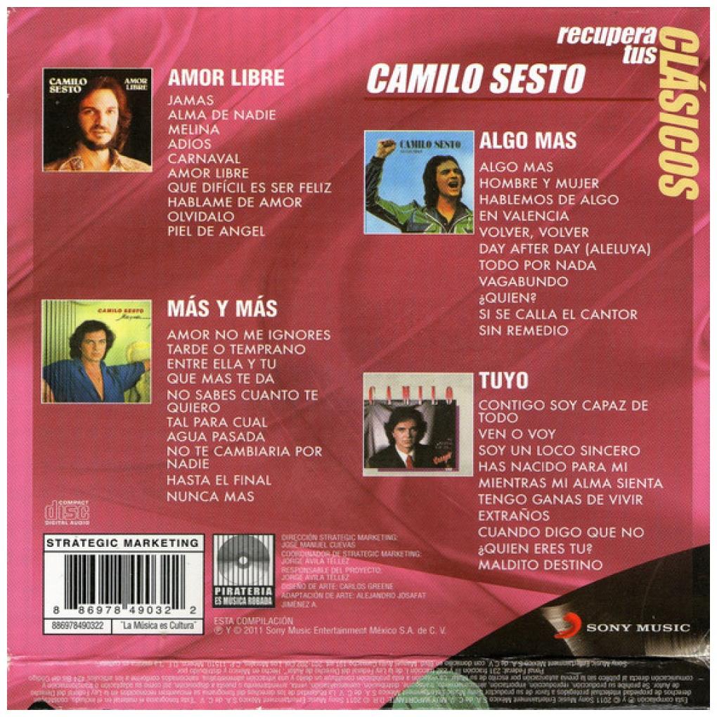 CAMILO SESTO  - RECUPERA TUS CLASICOS  | CD