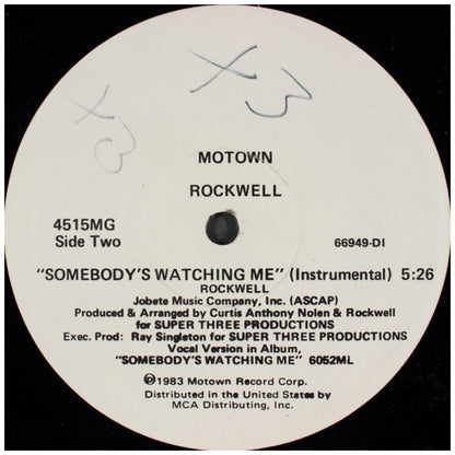 ROCKWELL - SOMEBODY'S WATCHING ME | 12'' MAXI SINGLE USADO