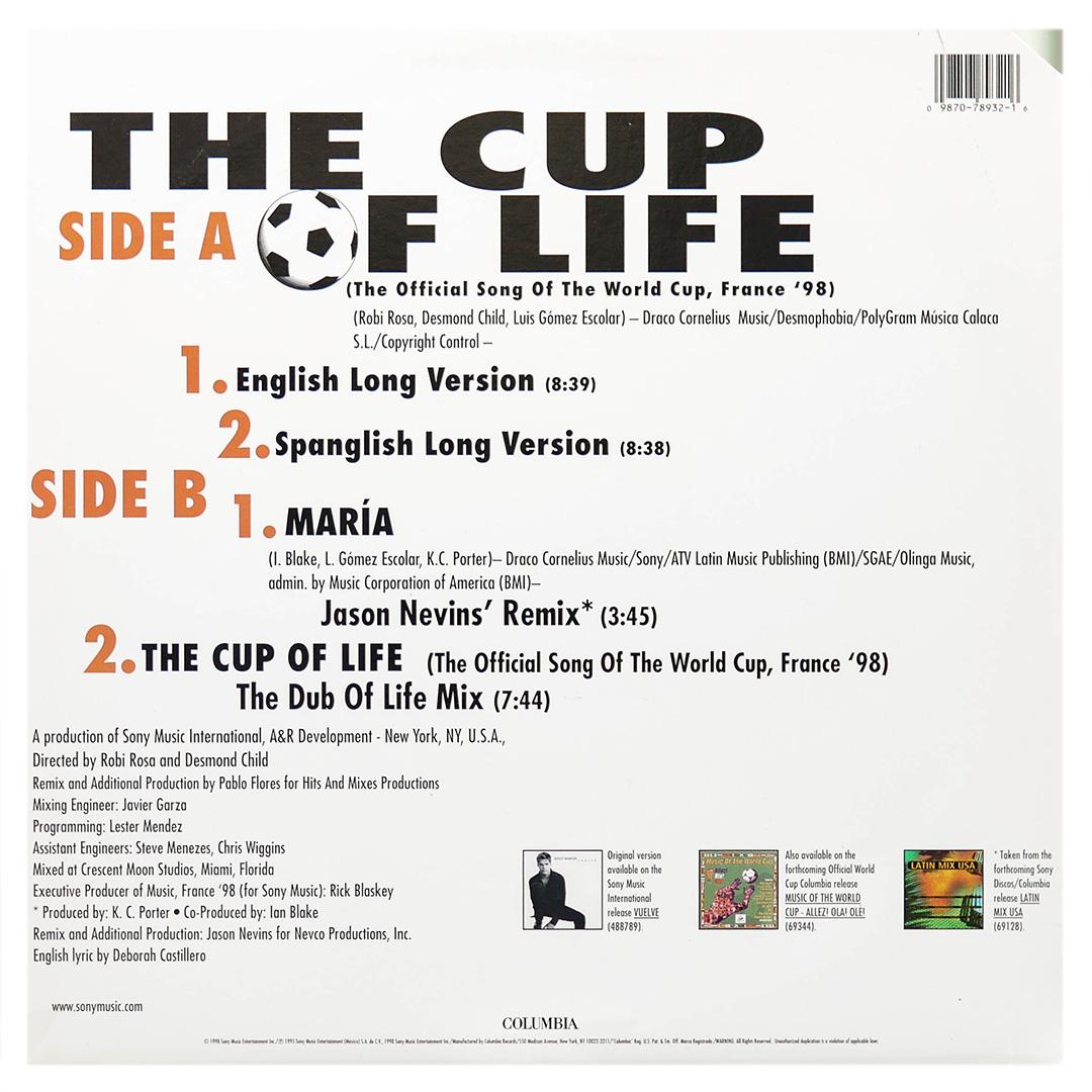 RICKY MARTIN  - THE CUP OF LIFE | 12" MAXI SINGLE USADO