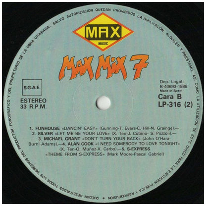 MAX MIX 7 - VARIOUS ARTIST - MAX MIX 7 (LP+LP MIXED) | VINILO USADO