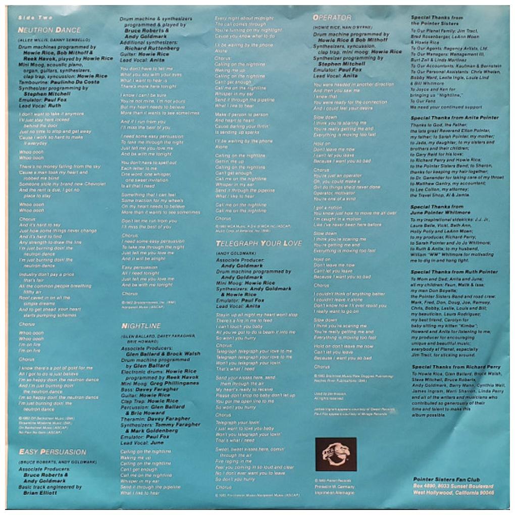 POINTER SISTERS - BREAK OUT | VINILO USADO