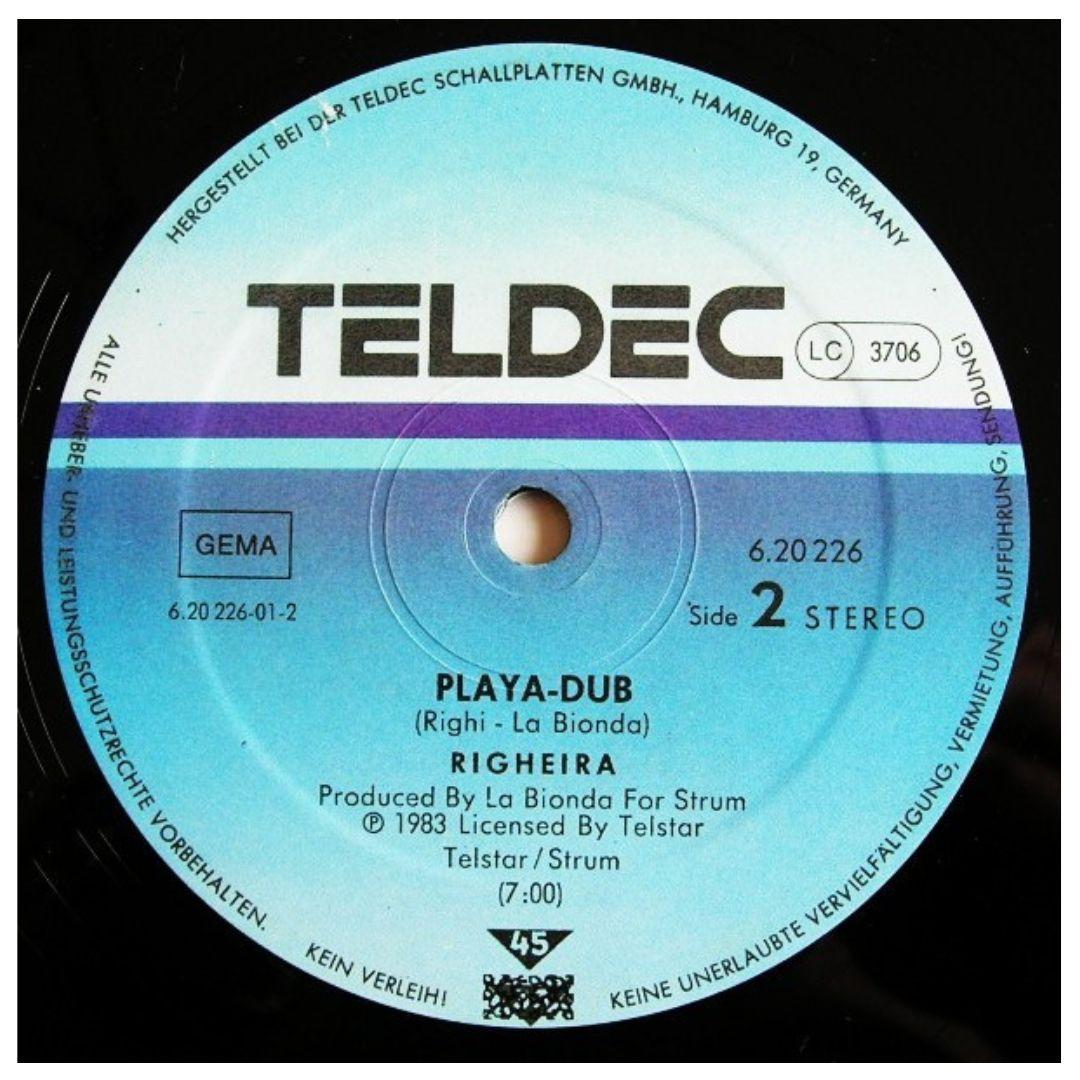 RIGHEIRA - VAMOS A LA PLAYA | 12" MAXI SINGLE USADO