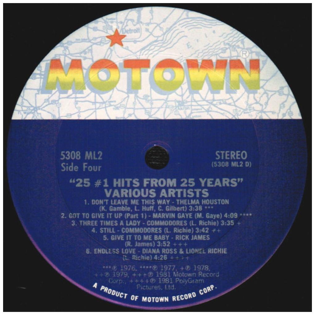 25 #1 HITS FROM 25 YEARS - MOTOWN: VARIOUS ARTIST (2LP) | VINILO USADO