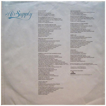 AIR SUPPLY - GREATEST HITS | VINILO USADO
