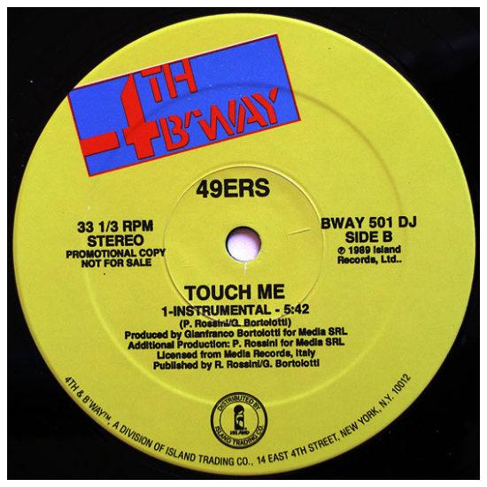 49ERS  -  TOUCH ME | 12" MAXI SINGLE USADO