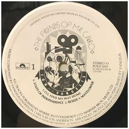 JON AND VANGELIS - THE FRIENDS OF MR CAIRO | VINILO USADO