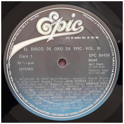 EPIC 3 - EL DISCO DE ORO | VINILO USADO