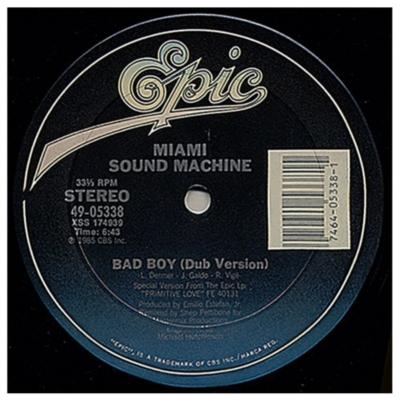 MIAMI SOUND MACHINE - BAD BOY | 12" MAXI SINGLE VINILO