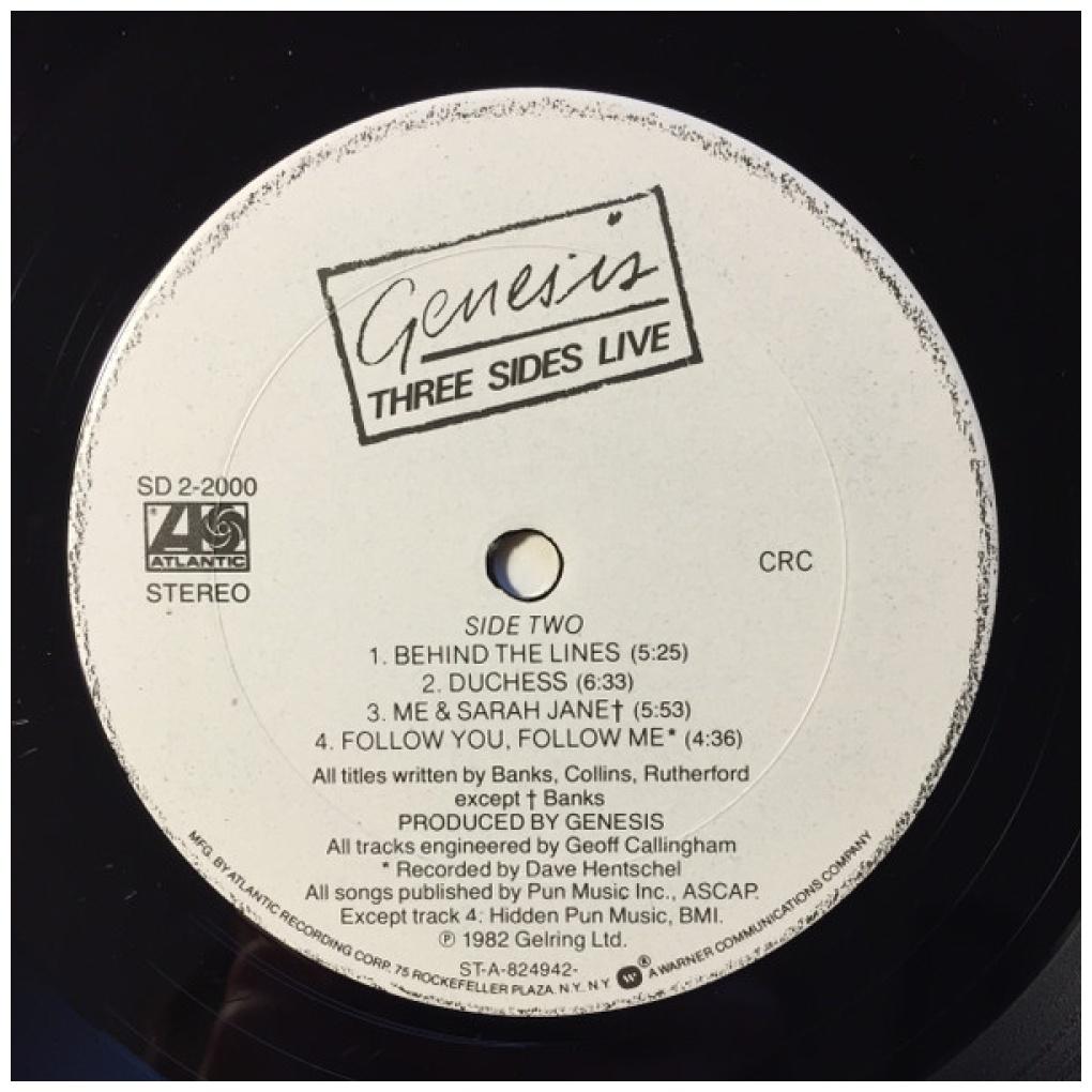 GENESIS - THREE SIDES LIVE (2LP) | VINILO USADO