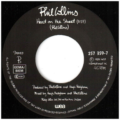 PHIL COLLINS - ANOTHER DAY IN PARADISE | 7" SINGLE USADO