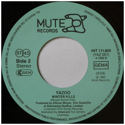 YAZOO - DON'T GO | 7" SINGLE USADO