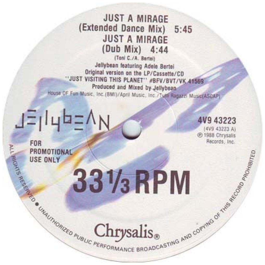 JELLYBEAN - JUST A MIRAGE | 12'' MAXI SINGLE USADO