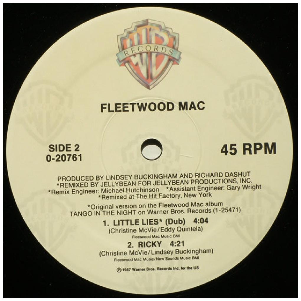 FLEETWOOD MAC - LITTLE LIES | 12" MAXI SINGLE VINILO USADO