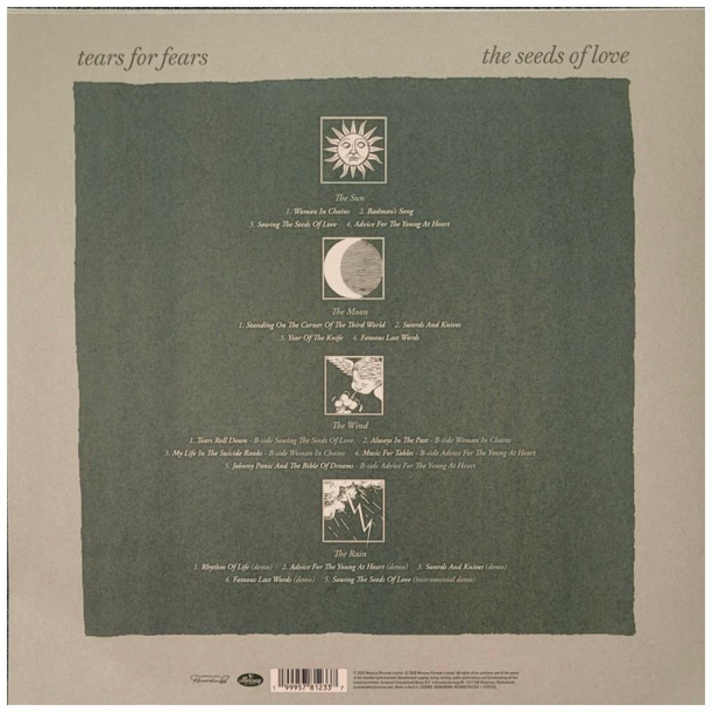 TEARS FOR FEARS - SEEDS OF LOVE (2LP) (DELUXE BLUE MARBLE VINYL) | VINILO