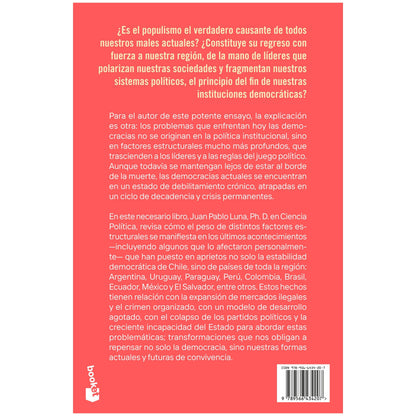 ¿DEMOCRACIA MUERTA? (TAPA RÚSTICA) - JUAN PABLO LUNA | LIBRO