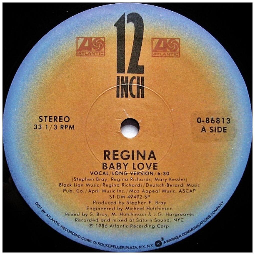 REGINA - BABY LOVE | 12'' MAXI SINGLE USADO