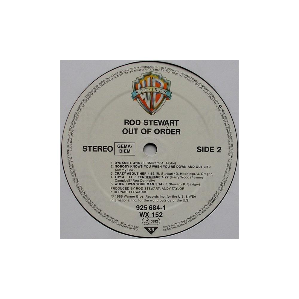 ROD STEWART - OUT OF ORDER  | VINILO USADO