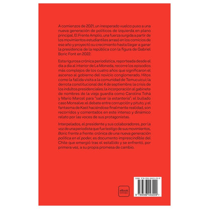 BORIC FRENTE A FRENTE (TAPA RÚSTICA) - MARIAN BASSO | LIBRO