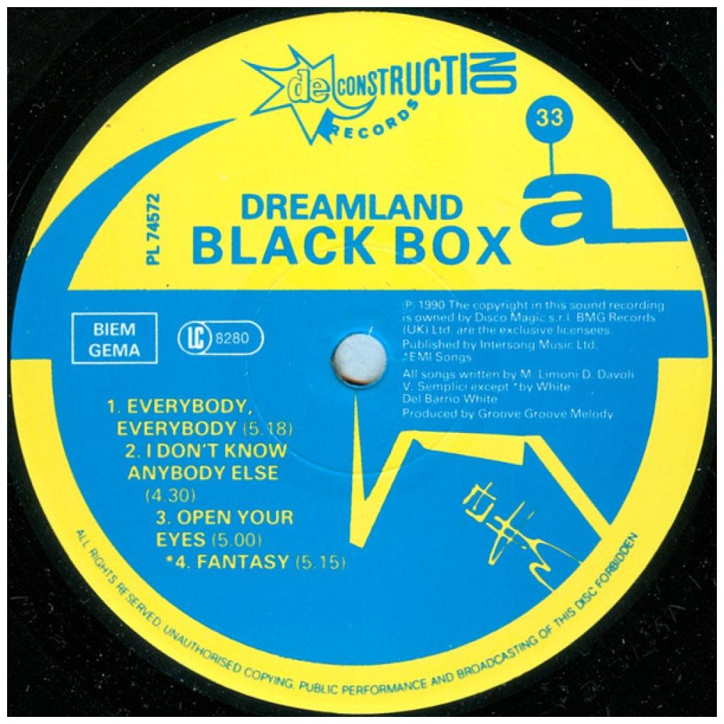 BLACK BOX - DREAMLAND | VINILO USADO