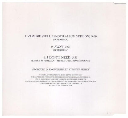 CRANBERRIES - ZOMBIE | CD SINGLE USADO